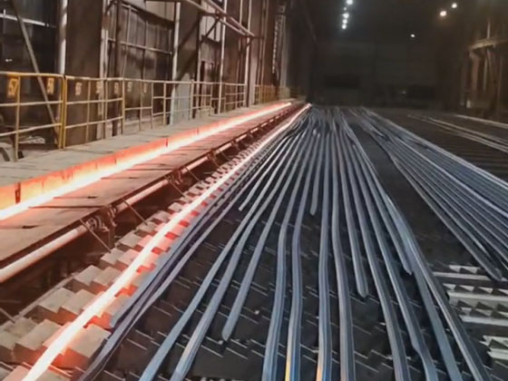 Angle steel cooling bed