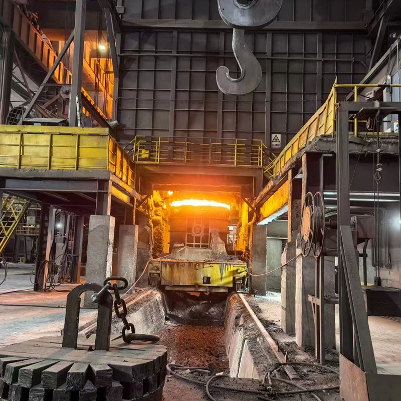 Ladle refining furnace in a steel plant